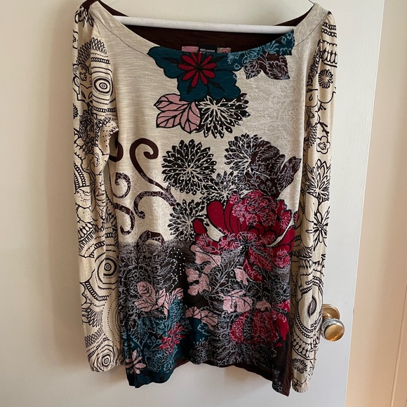 Desigual Boatneck Top - Picture 1 of 5